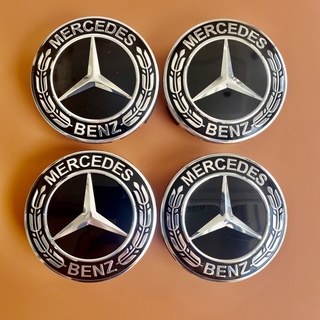 ส่งจากไทย✔️ ฝาปิดดุมล้อbenz 75mm 4ชิ้น