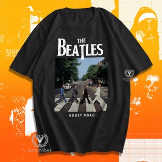 เสื้อยืด พิมพ์ลาย The Beatles Abbey Road Band Metal Rock Music Shirt Lunar Distro สําหรับผู้ชาย A376