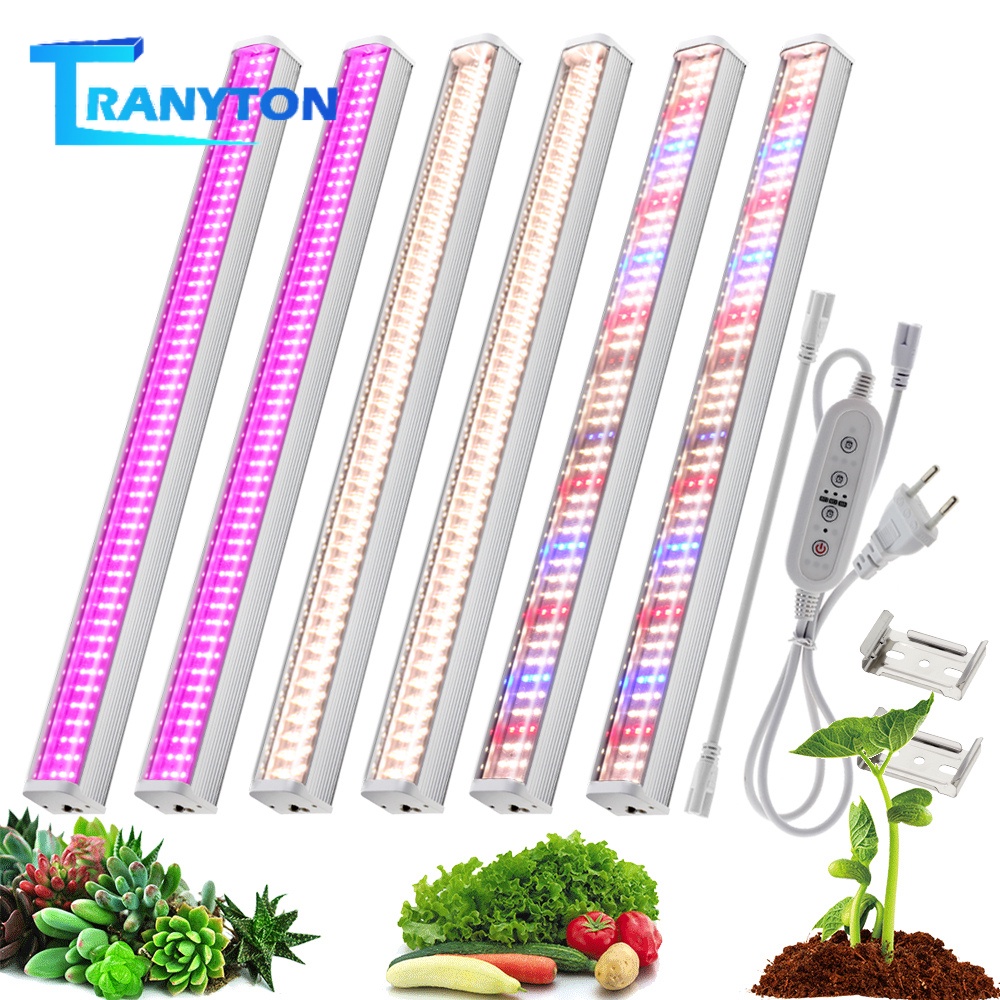 หลอดไฟสเปกตรัม  ไฟปลูก LED Grow Light 110-277V กันน้ํา พร้อมสวิตช์ 1.5 เมตร ไฟปลูกต้นไม้  สําหรับปลูกพืชในร่ม เพาะกล้าดอกไม้