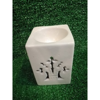 ceramic candle aroma oil lamp 8x8x12 cm