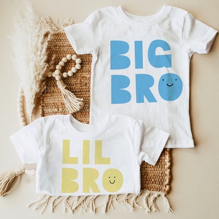 เสื้อยืด พิมพ์ลาย Big Little BRO น่ารัก เข้าได้กับทุกชุด สําหรับเด็กผู้ชาย