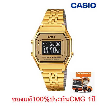 นาฬิกา Casio รุ่น LA680WGA-9B สำหรับผู้หญิง สไตล์วินเทจ สีทอง สุดฮิต - มั่นใจ ของแท้ 100% รับประกันศ