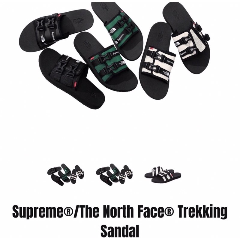 🔥สินค้าพร้อมส่ง🔥 JDBOY - Supreme the north face sandals รองเท้าแตะ สุพรีม สตรีท ของแท้💯