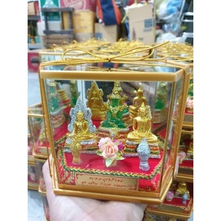 ตู้พระคู่บ้าน1" ตู้มงคลกระจก ชินราช พระแก้ว โสธร