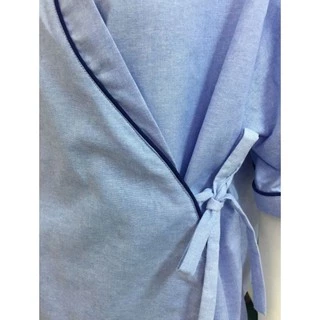 เสื้อคลุมแบบป้าย เสื้อผู้ป่วย เสื้อโรงแรม (สินค้าพร้อมส่ง)