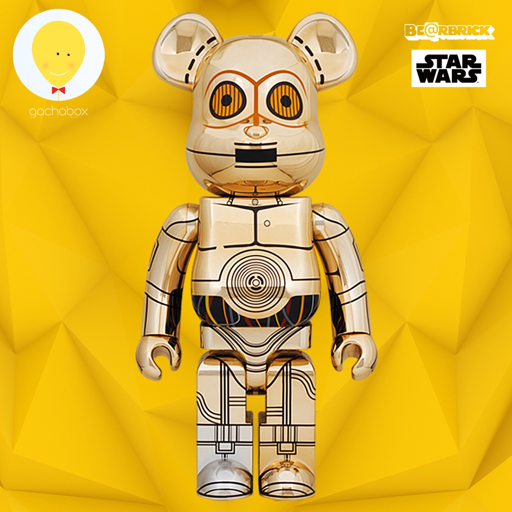 gachabox Bearbrick Star Wars C3PO (TM) 1000％ แบร์บริค พร้อมส่ง สตาร์วอร์ ของแท้ - Medicom Toy Be@rbrick ฟิกเกอร์ ของสะสม