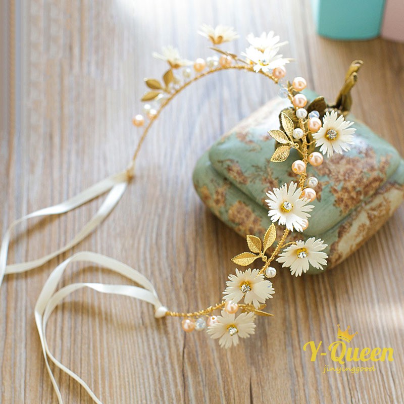 ที่คาดผม ลายดอกไม้ สำหรับผู้หญิง