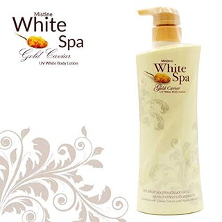 โลชั่น Mistine White Spa Gold Caviar UV White Lotion (400มล.) มิสทีน ไวท์ สปา โกลด์ คาเวียร์ ยูวี ไวท์ โลชัน