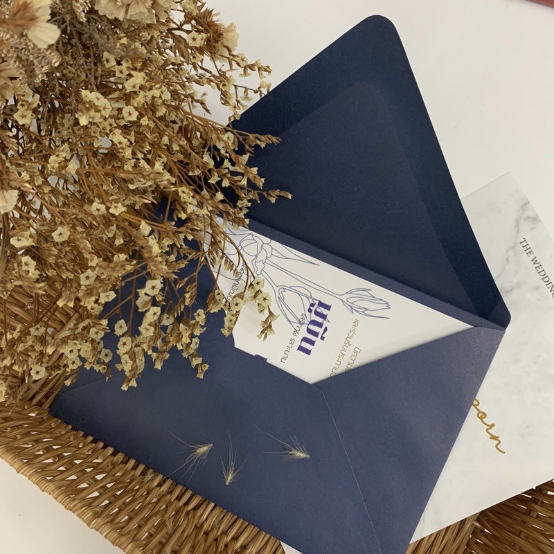 🌠【สินค้าพร้อมส่ง】🌠ซองการ์ดแต่งงาน 4x6นิ้ว, 5x7 นิ้ว 100g การ์ดขนาด (50ซอง/แพค) ซองยุโรป