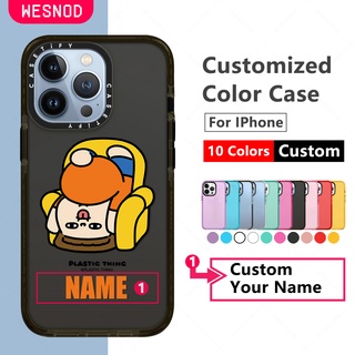 [Customized Name] เคสโทรศัพท์มือถือ Tpu โปร่งใส, กันกระแทก, ลายการ์ตูน Iphone X Xs Xr 12 Pro Max 11 7 8 Plus 13 Mini Caseยี่ห้อtifyใสขอบเรียบโทรศัพท์มือถือฝาปิด