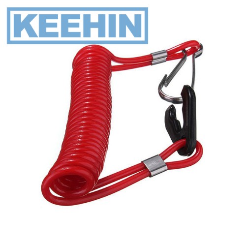 -สายสวิทช์ฉุกเฉิน Kill Switch สำหรับ ยามาฮ่า -Set Kill Switch Key with Coil Lanyard for Yamaha Engin