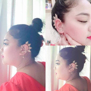 TH เพชรจัดเต็ม earcuff ต่างหูแบบเกาะ /หนีบ บริเวณใบหู ต่างหูแฟชั่น ต่างหูเกาหลี ต่างหูเกี่ยวหู สไตล์เกาหลีชิ้นละ