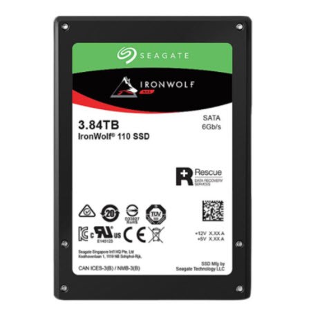 SEAGATE IRONWOLF SSD 3.84TB, 2.5" SATA, READ 560 MB/S WRITE 535 MB/S, 5 YEAR WARRANTY NY SYNNEX