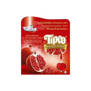 TIPCO น้ำทับทิมสกัดเข้มข้น Pomegranate Extract juice 100% ขนาด 110 มล. x 4 กล่อง แพ็กเล็ก