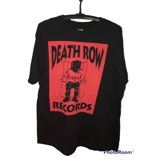 คอตต้อนคอกลมผ้าฝ้าย 100%Death Row เสื้อยืดhip hop🧛🏽S-3XLS-5XL