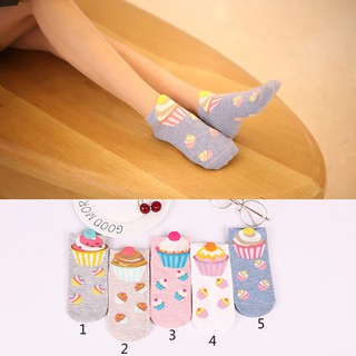 Cartoon cotton female socks