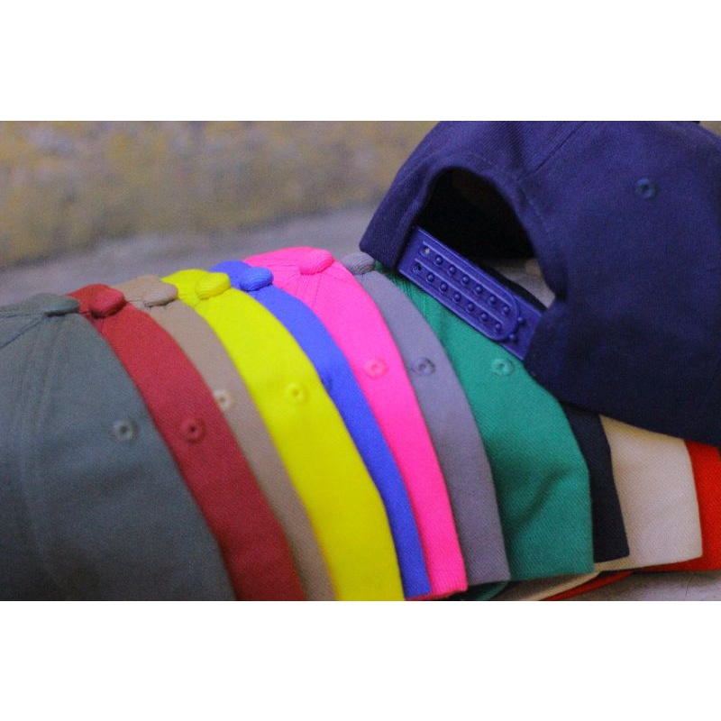 หมวก SNAPBACK ธรรมดา | PLAIN SNAPBACK DISTRO HAT | หมวก HIP HOP SNAPBACK ราคา ถูกที่สุด ดีลบีเคเค แกลเลอรีภาพที่ 3