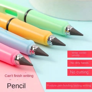 พร้อมส่ง ดินสอนิรันดร์ ไม่ต้องเหลา สีดํา สําหรับนักเรียนประถม