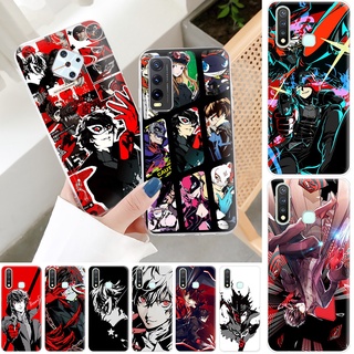 เคสโทรศัพท์มือถือ ซิลิโคนใส กันกระแทก ลายการ์ตูนอนิเมะ Persona 5 VIVO Y11 Y12 Y15 Y17 Y19 Y20 2020