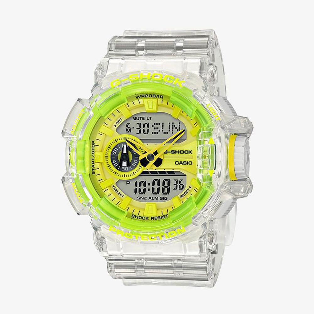 G-Shock นาฬิกาข้อมือผู้ชาย Casio G-Shock Yellow Dial White รุ่น GA-400SK-1A9DR