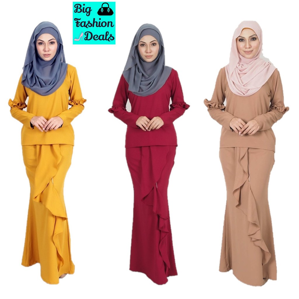 Baju Raya 2025 มุสลิม Baju Kurung Moden Nursing Kurung ผู้หญิงพยาบาล