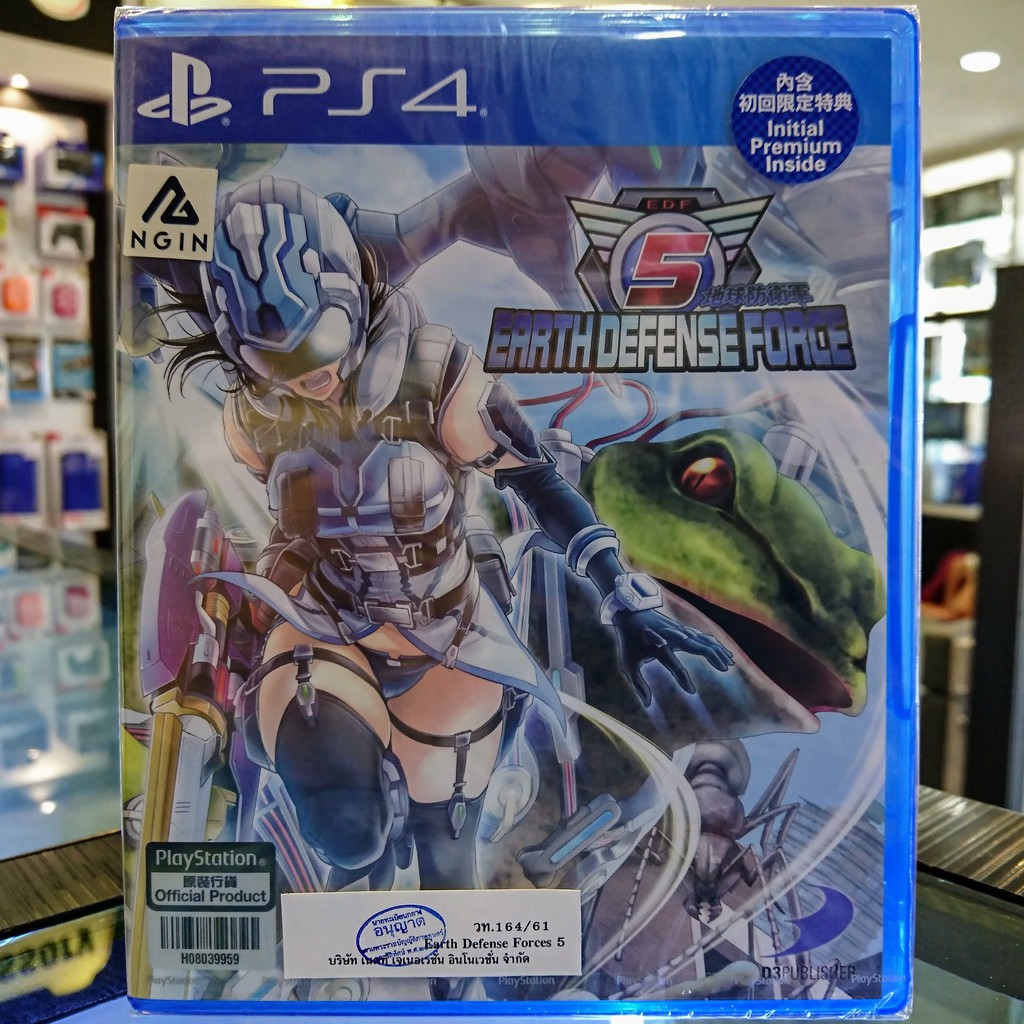 (ภาษาอังกฤษ)​ มือ1 Earth​ Defense Force 5 แผ่นเกม​ PS4​ แผ่น​PS4​ (เล่น2คนได้)