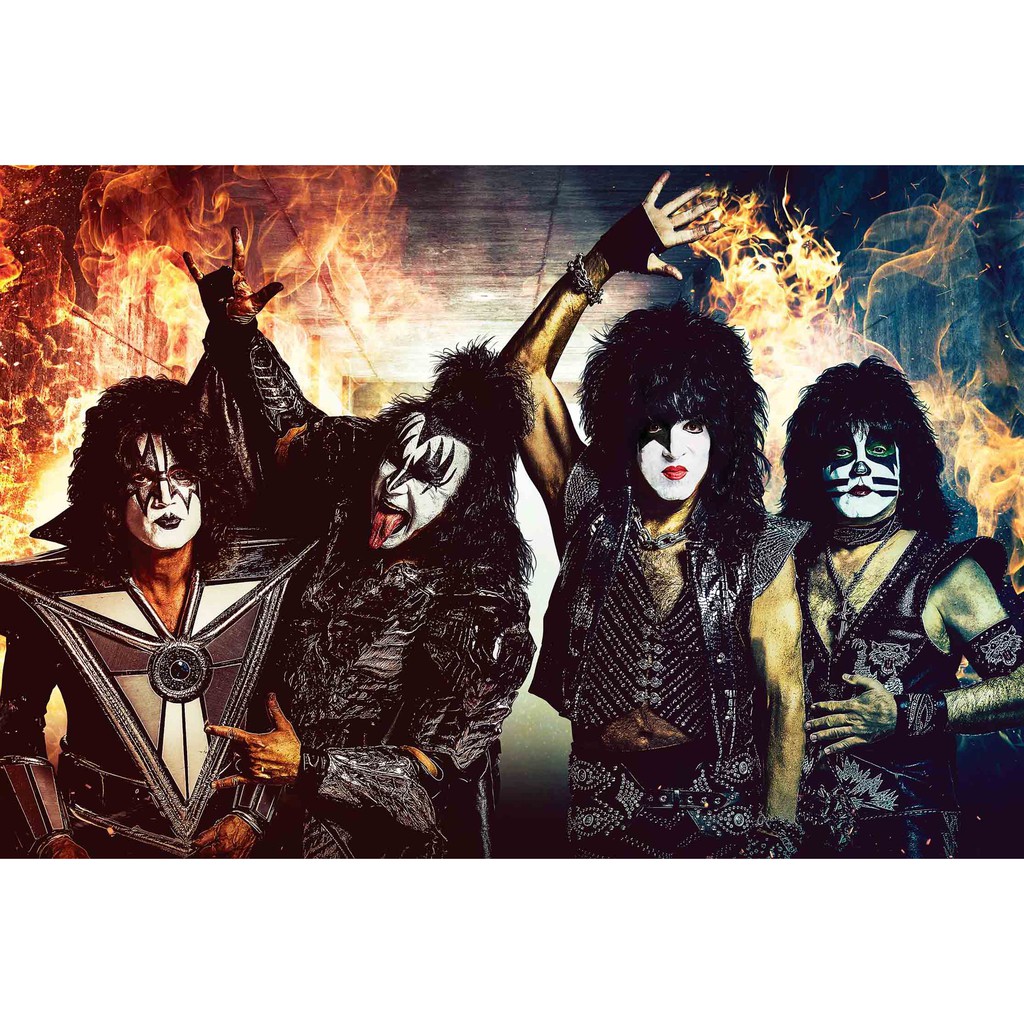 โปสเตอร์ วงKiss Band วงคิส Rock Poster รูปภาพติดห้อง ตกแต่งผนัง โปสเตอร์วงดนตรี โปสเตอร์ติดผนัง โปสเ