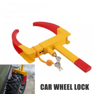 ที่ล็อคล้อรถยนต์，Heavy Duty Car Wheel Lock Clamp Boat Tyre Claw Trailer รถบรรทุกรถ ATV รถกอล์ฟ RV รถพ่วงเรือยานยนต์ล็อคก