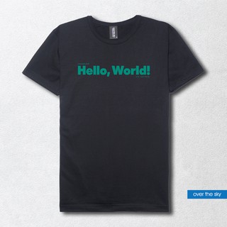 over the sky T-shirt กราฟฟิค เสื้อยืดคอกลม - เฮลโล่วเวิล ภาษาซี Hello world