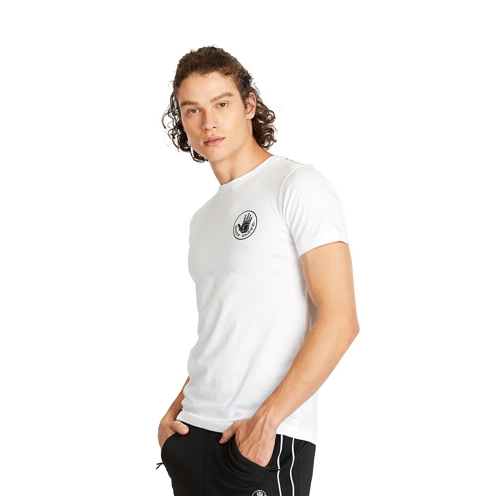 ◈BODY GLOVE Men's Winter 2019 T-Shirt เสื้อยืด ผู้ชาย สีขาว-00 แขนสั้นคู่รัก เสื้อยืด