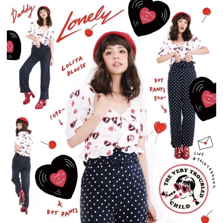 คิ้วท์เกินต้าน🍒💋♥️เสื้อเบลาส์ แบรนด์Daddy and the muscle academy