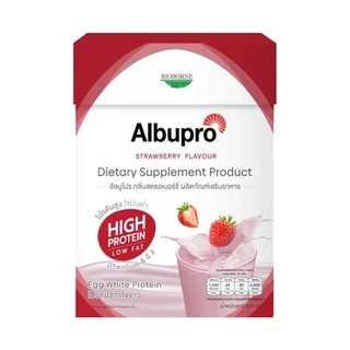 แพ็คเกจใหม่ Albupro 🎈 อัลบูโปร โปรตีนจากไข่ขาว มีโปรตีนอัลบูมิน ที่ให้กรดอะมิโนจำเป็น 10ซอง/กล่อง