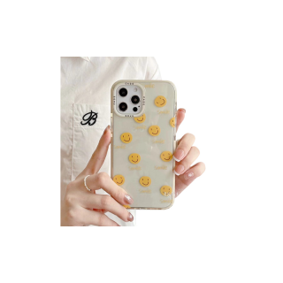 เคสโทรศัพท์มือถือลายหน้ายิ้มน่ารักสําหรับ iPhone 13 12 11 Pro Max Ix Xs Max Xr Se2 I6 I6S I7 I8 Plus