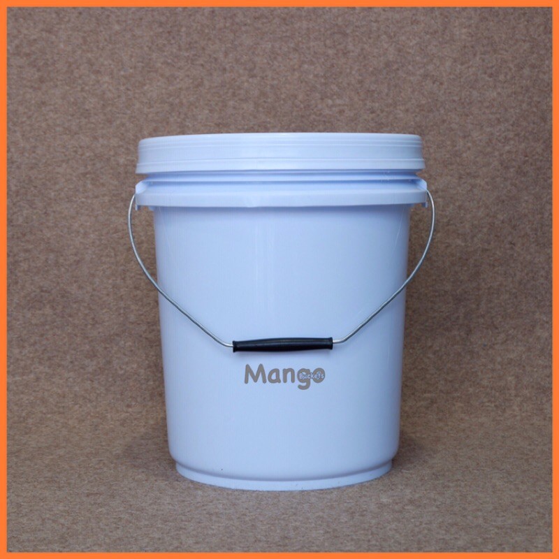 ถังหมักเบียร์ ถังหมักไวน์ ถังFoodgrade 10ลิตร สีใส สีขาว พร้อมเจาะรูยางใส่ Airlock Bucket 10L FoodGrade - รูปที่ 2