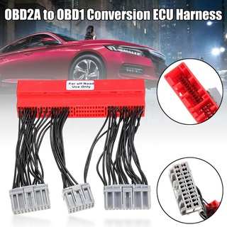 อะแดปเตอร์แปลงสายจัมเปอร์ OBD2A เป็น OBD1 ECU สําหรับ Honda Civic SO4 SO3 EK EK4 EJ Integra DC2 OBD2B เป็น OBD1