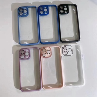 เคสไอโฟน 13 13pro 13promax เคสอะคริลิค ปิดเลนส์กล้องขอบนิ่ม 12promax 12pro 12