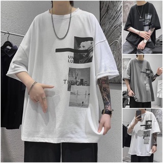 🌞COD S-5XL🌞เสื้อยืดคอกลมแขนสั้น เสื้อยืดoversize เสื้อยืดผู้ชายเสื้อยืดคอกลมแขนสั้น สไตล์เกาหลี