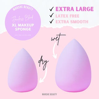 ‼️ขนาดXL‼️💧MARSHE Flawless Blend XL Makeup Sponge💧 ฟองน้ำแต่งหน้า ฟองน้ำเกลี่ยรองพื้น ฟองน้ำไข่ Beauty Blender RT ฟองน้ำ