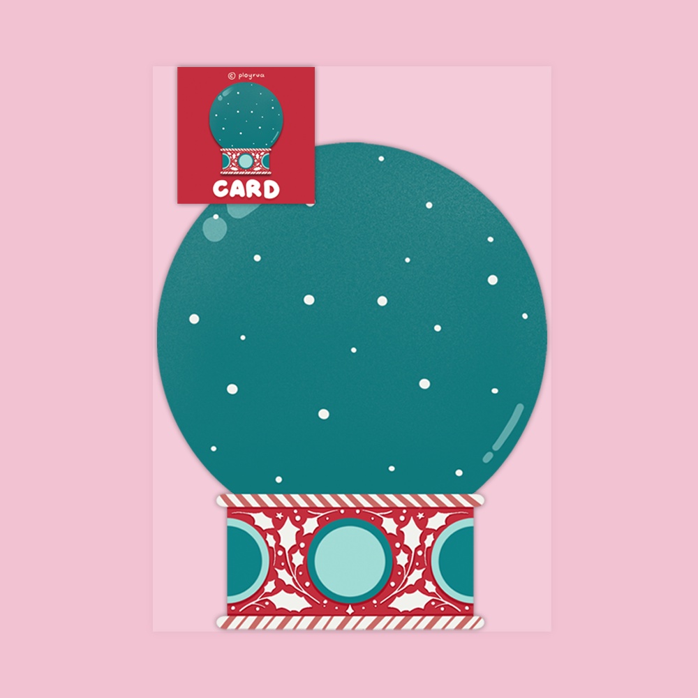 Ployrua | Snow Globe Card