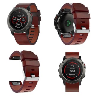 สายนาฬิกาข้อมือหนังสายนาฬิกาข้อมือสําหรับ Garmin Fenix 3 / Fenix 5 X