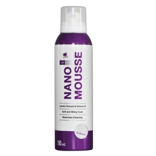 Nano Mousse มูสทำความสะอาดสำหรับสัตว์เลี้ยง ไม่ต้องล้างน้ำ หอม สะอาด ลดกลิ่นได้ถึงต้นตอ