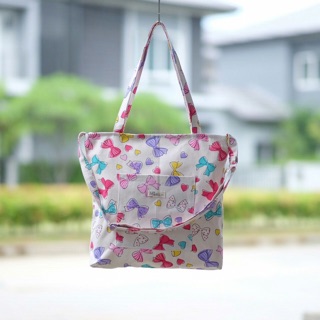 Bow bag in colourful