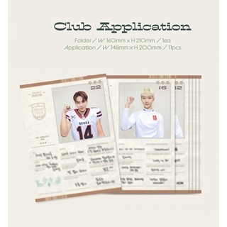 [แท้/พร้อมส่ง​] ใบสมัครชมรม Club Application The Boyz 2022 Seasons Greetings Athlete Club