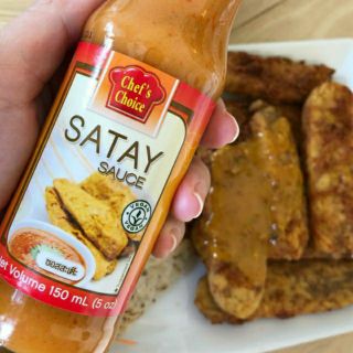 Chefs choice : Satay Sauce น้ำจิ้มสะเต็ะ ซอสสะเต๊ะ ขนาด 150ml สำหรับผู้ทานมังสวิรัติ Vegan