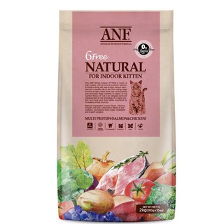 ANF Organic 6 Free Kitten อาหารแมวสูตรเนื้อปลาแซลมอนออร์แกนิค,ไก่ สำหรับลูกแมวทุกสายพันธุ์ ขนาด 2 kg.