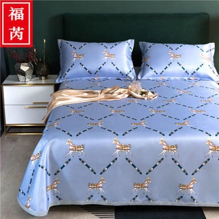 ผ้าคลุมเตียง bedspread ผ้าคลุมเตียงขนาด3.5ฟุต/5ฟุต/6 ฟุต ผ้ารองที่นอนกันเปื้อน พร้อมปลอกหมอน 2 ชิ้