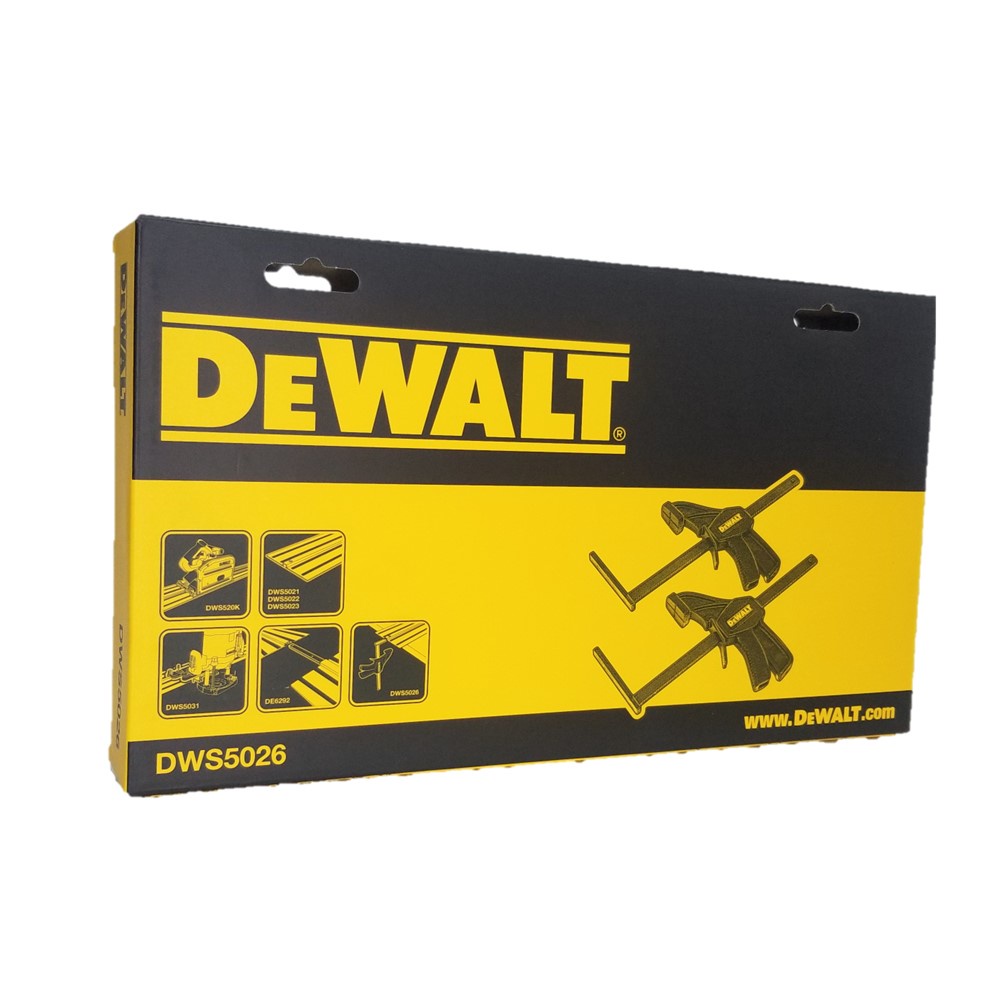 DEWALT แคล้มล็อคราง รุ่น DWS5026-XJ 1 ชุด มีแคลมป์ 2 ตัว - รูปที่ 2