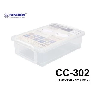 กล่องพลาสติกอเนกประสงค์พร้อมหูล็อค ใส่กระดาษ B5 รุ่น CC-302 (สามารถซ้อนกันได้)