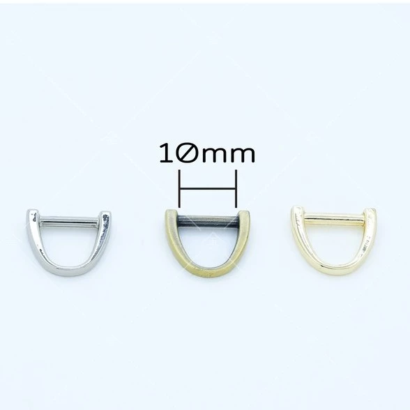 ปลีก/ส่ง (4ชิ้น) ห่วงตัวDจิ๋วหางซิป 1ซม. 4ชิ้น งานซิ้ง ชุบเกรดA ไม่ลอก ไม่ดำ (DR4114-1)