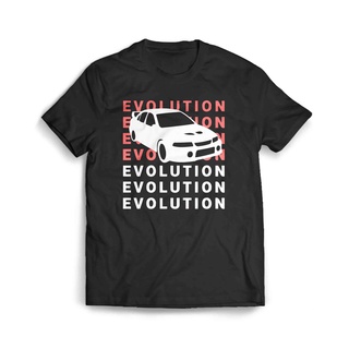 เสื้อผ้าผชเสื้อยืด พิมพ์ลายรถยนต์ Mitsubishi Evolution JdmS-5XL